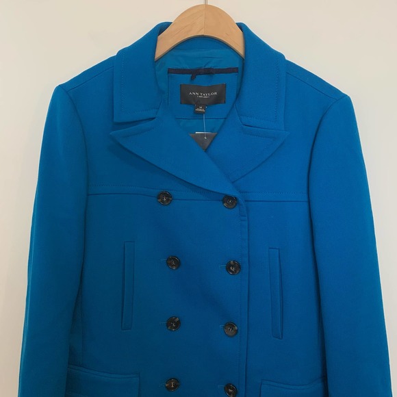 NWT Ann Taylor Long Sleeve Blazer Medium Mid-length Button-front Lined - Picture 3 of 16